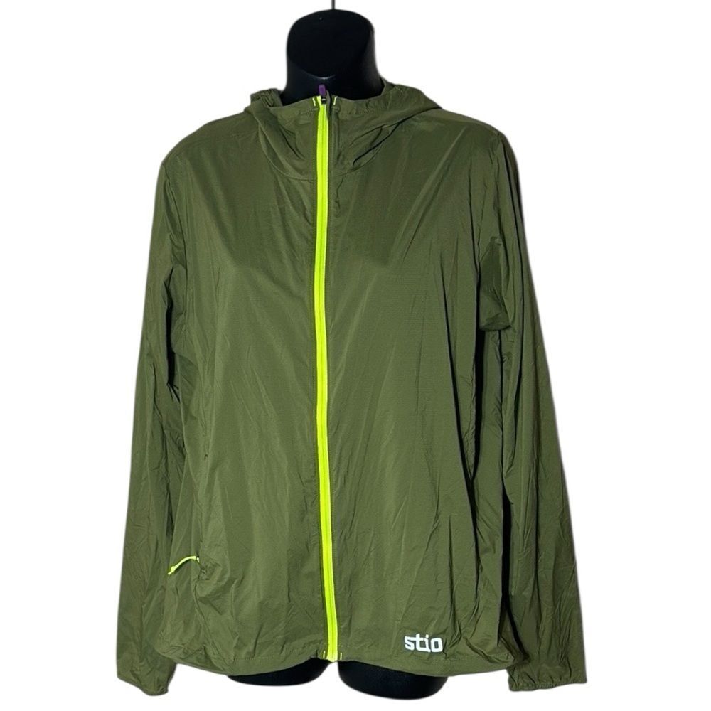 Stio Women’s Large Second Light Wind Shell Green … - image 1